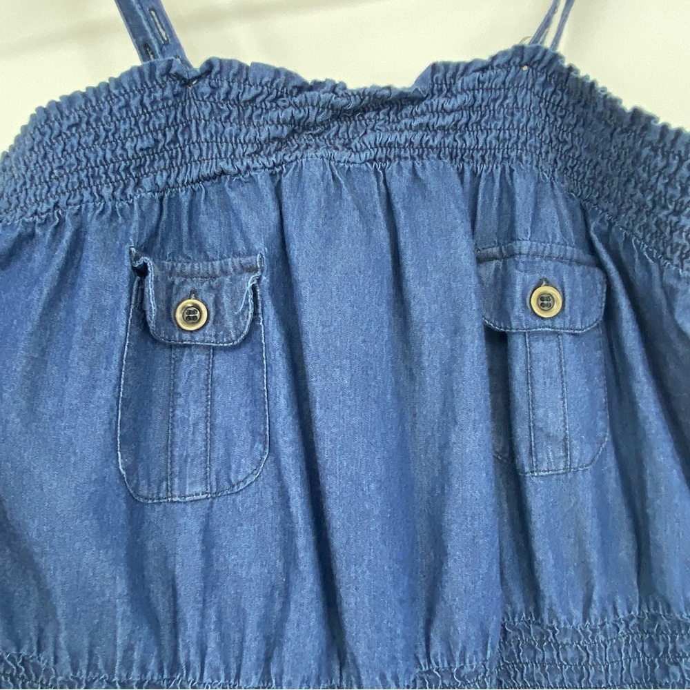 I.Q. denim cotton jumpsuit women's size large - Picture 3 of 16